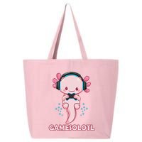 Gamesolotl Gaming Axolotl Playing Video Games Funny 25L Jumbo Tote