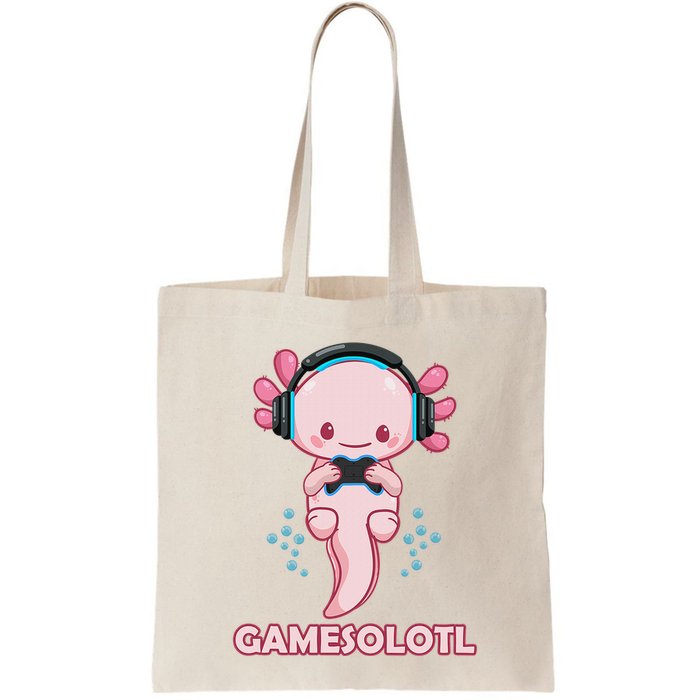 Gamesolotl Gaming Axolotl Playing Video Games Funny Bag
