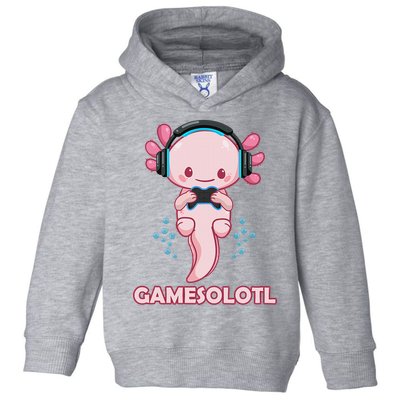 Gamesolotl Gaming Axolotl Playing Video Games Funny Toddler Hoodie