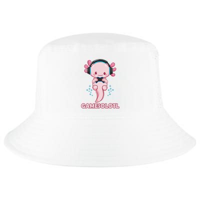 Gamesolotl Gaming Axolotl Playing Video Games Funny Cool Comfort Performance Bucket Hat