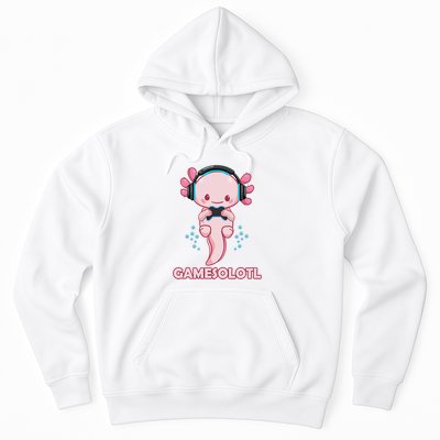 Gamesolotl Gaming Axolotl Playing Video Games Funny Hoodie