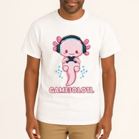 Gamesolotl Gaming Axolotl Playing Video Games Funny Tall T-Shirt