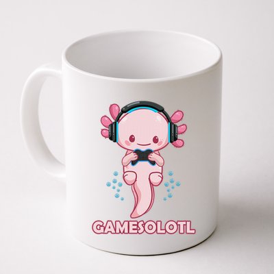 Gamesolotl Gaming Axolotl Playing Video Games Funny Mug
