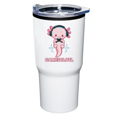 Gamesolotl Gaming Axolotl Playing Video Games Funny Tumbler