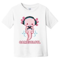 Gamesolotl Gaming Axolotl Playing Video Games Funny Toddler T-Shirt