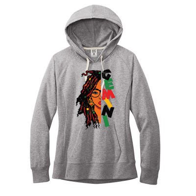 Gemini Girl Afro Locs Girl Zodiac Signs Birthday Girl Women's Fleece Hoodie