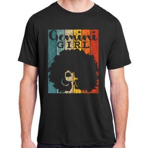 Gemini Girl Afro Natural Hair Diva Black Woman Zodiac Adult ChromaSoft Performance T-Shirt