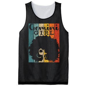 Gemini Girl Afro Natural Hair Diva Black Woman Zodiac Mesh Reversible Basketball Jersey Tank