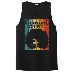 Gemini Girl Afro Natural Hair Diva Black Woman Zodiac PosiCharge Competitor Tank