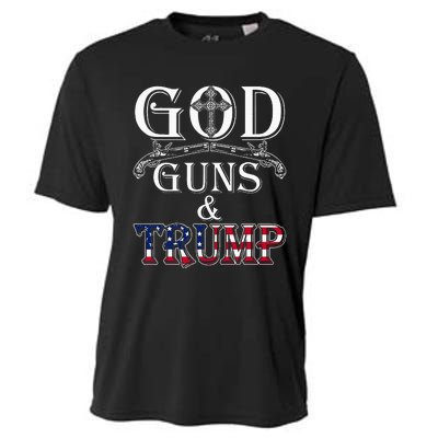 God Guns And Trump 2nd Amendment Cooling Performance Crew T-Shirt