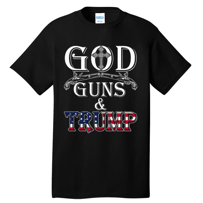 God Guns And Trump 2nd Amendment Tall T-Shirt