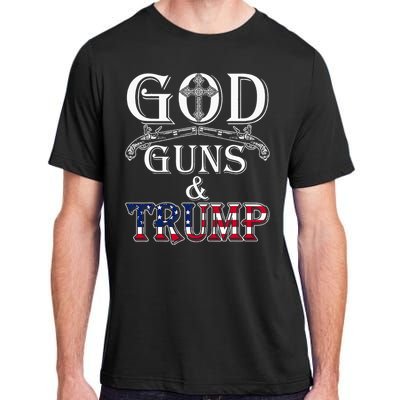 God Guns And Trump 2nd Amendment Adult ChromaSoft Performance T-Shirt