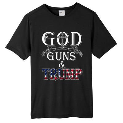 God Guns And Trump 2nd Amendment Tall Fusion ChromaSoft Performance T-Shirt