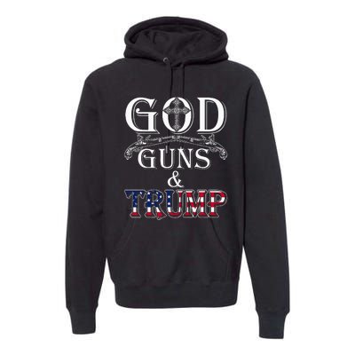 God Guns And Trump 2nd Amendment Premium Hoodie