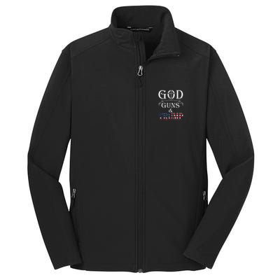 God Guns And Trump 2nd Amendment Core Soft Shell Jacket