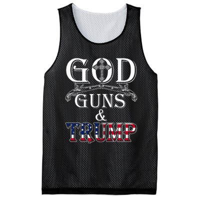 God Guns And Trump 2nd Amendment Mesh Reversible Basketball Jersey Tank