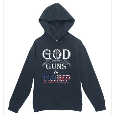 God Guns And Trump 2nd Amendment Urban Pullover Hoodie