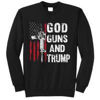 God Guns And Trump 2nd Amendment Flag Ar15 American Flag Sweatshirt