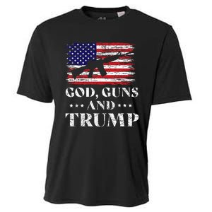 God Guns And Trump Donald Trump For President 2020 Cooling Performance Crew T-Shirt