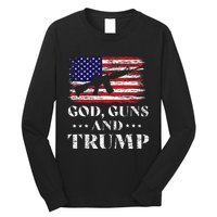 God Guns And Trump Donald Trump For President 2020 Long Sleeve Shirt