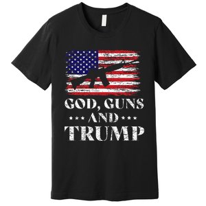 God Guns And Trump Donald Trump For President 2020 Premium T-Shirt