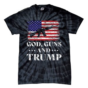 God Guns And Trump Donald Trump For President 2020 Tie-Dye T-Shirt