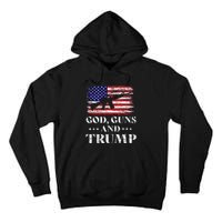 God Guns And Trump Donald Trump For President 2020 Tall Hoodie