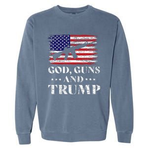 God Guns And Trump Donald Trump For President 2020 Garment-Dyed Sweatshirt