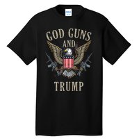 God Guns And Trump 2nd Amendment Flag Ar15 American Flag Tall T-Shirt