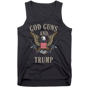 God Guns And Trump 2nd Amendment Flag Ar15 American Flag Tank Top