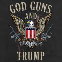 God Guns And Trump 2nd Amendment Flag Ar15 American Flag 7 Panel Mesh Trucker Snapback Hat
