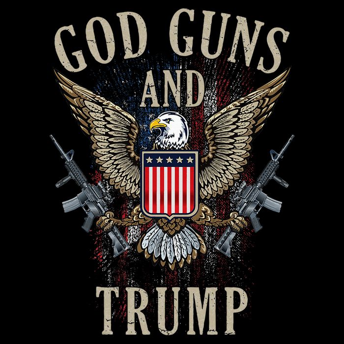 God Guns And Trump 2nd Amendment Flag Ar15 American Flag Drawstring Bag