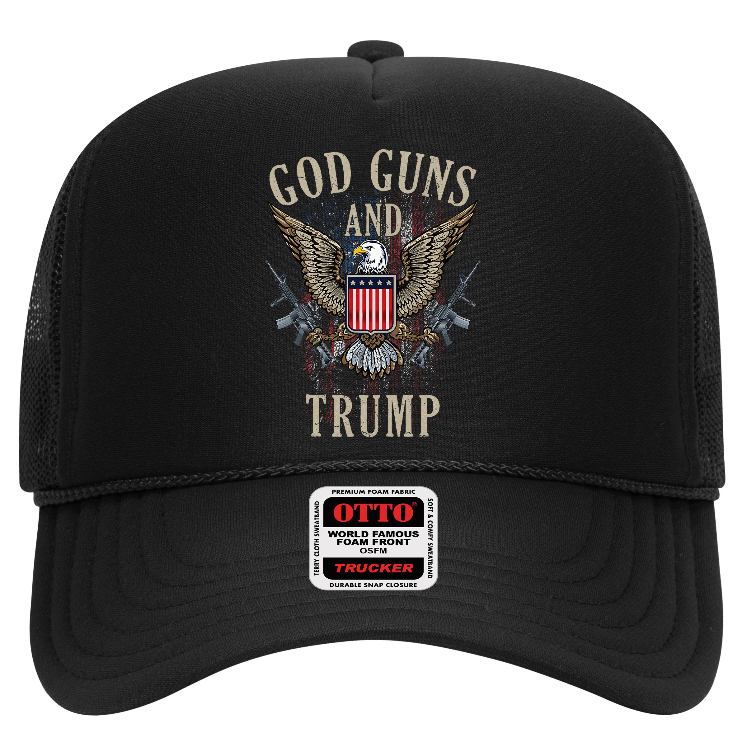God Guns And Trump 2nd Amendment Flag Ar15 American Flag Hat