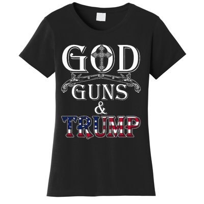 God Guns And Trump 2nd Adt Trump 45 Women's T-Shirt