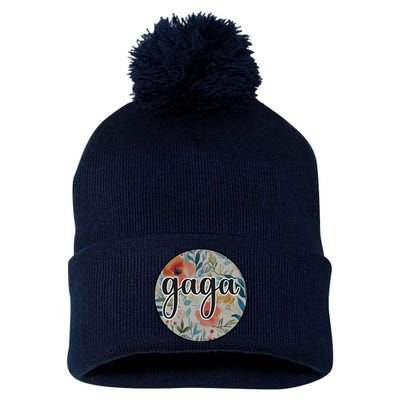 Gaga Pom Pom 12in Knit Beanie