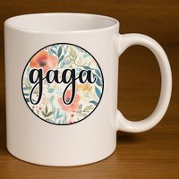 Gaga 11oz C Handle Ceramic Mug