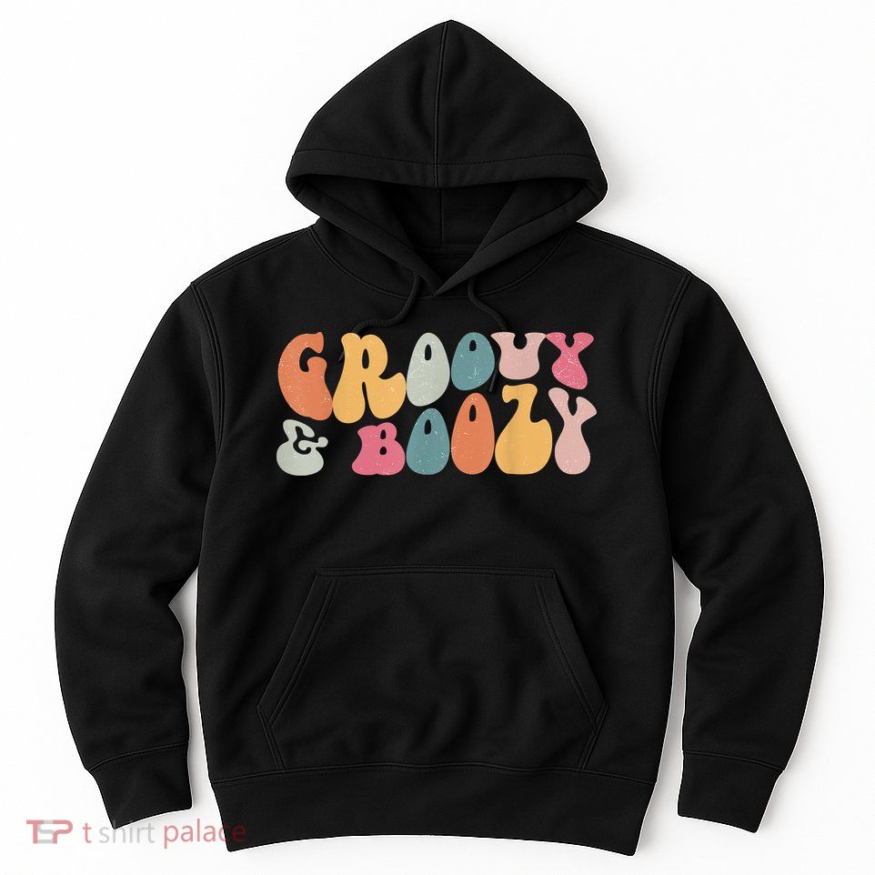 Groovy Groovy And Boozy Bachelorette Party Bridal Hoodie
