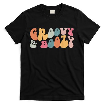 Groovy Groovy And Boozy Bachelorette Party Bridal T-Shirt