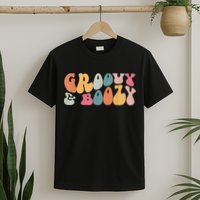 Groovy Groovy And Boozy Bachelorette Party Bridal T-Shirt