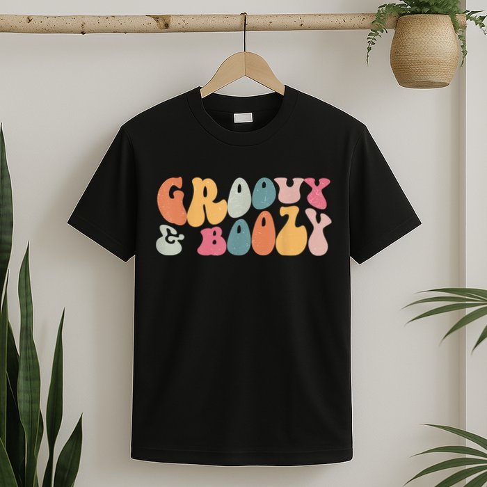 Groovy Groovy And Boozy Bachelorette Party Bridal T-Shirt