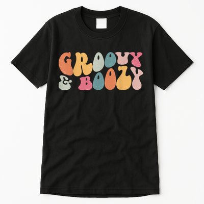 Groovy Groovy And Boozy Bachelorette Party Bridal Tall T-Shirt