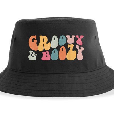 Groovy Groovy And Boozy Bachelorette Party Bridal Sustainable Bucket Hat