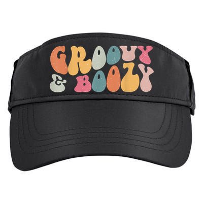 Groovy Groovy And Boozy Bachelorette Party Bridal Adult Drive Performance Visor