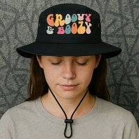 Groovy Groovy And Boozy Bachelorette Party Bridal Bucket Hat