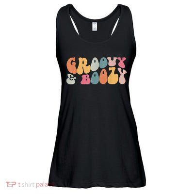 Groovy Groovy And Boozy Bachelorette Party Bridal Ladies Essential Flowy Tank