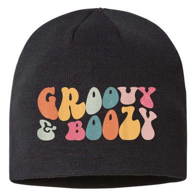 Groovy Groovy And Boozy Bachelorette Party Bridal Sustainable Beanie