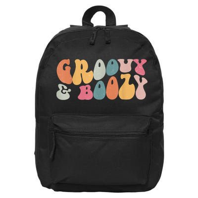 Groovy Groovy And Boozy Bachelorette Party Bridal 16 in Basic Backpack