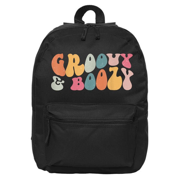 Groovy Groovy And Boozy Bachelorette Party Bridal 16 in Basic Backpack