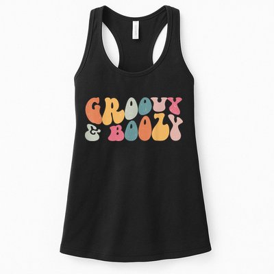 Groovy Groovy And Boozy Bachelorette Party Bridal Womens Tank Top