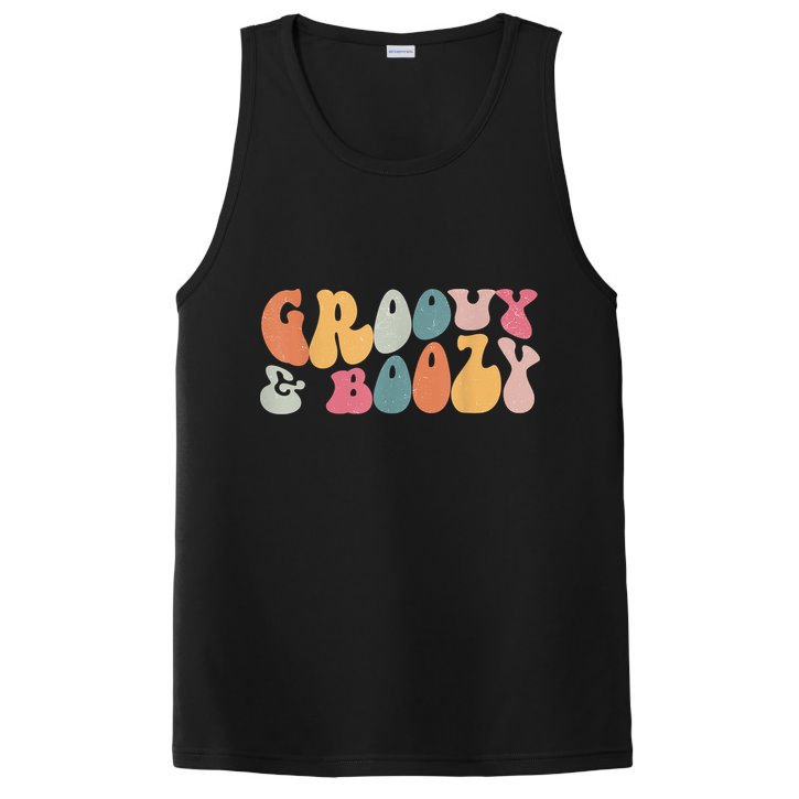 Groovy Groovy And Boozy Bachelorette Party Bridal PosiCharge Competitor Tank